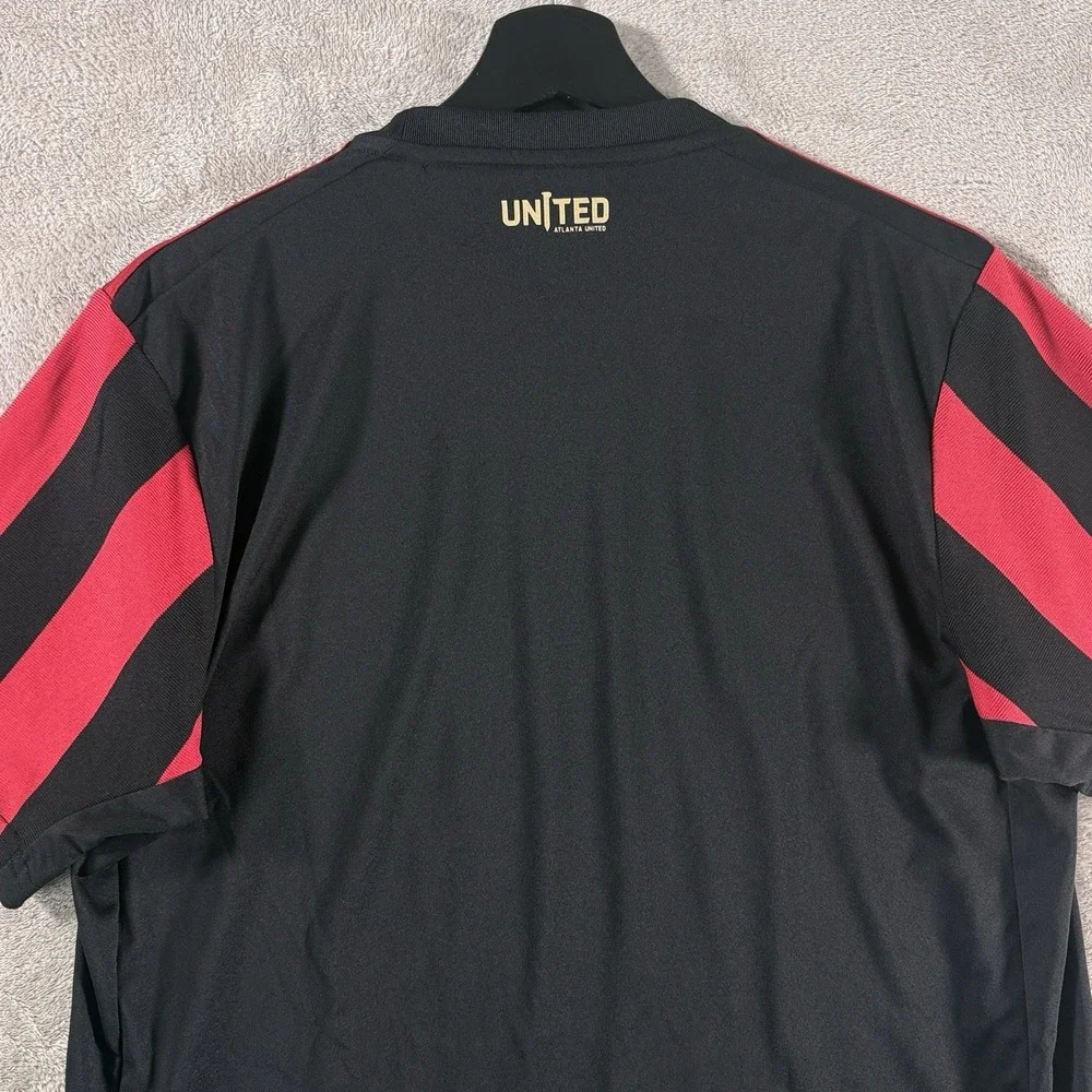 Adidas Atlanta United FC MLS Soccer Jersey Mens Medium Black Red Home Kit